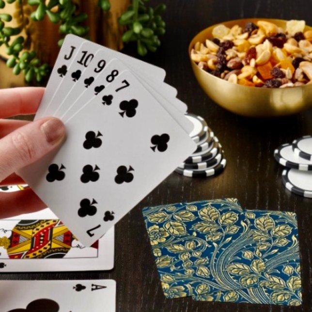 Gyllene Blommas Elegans Casinokort (Poker cards easy to shuffle, smooth card stock. Dimensions: 2.5" x 3.5”. 
)