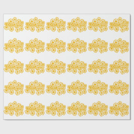 Gyllene blommor Tack ! Presentpapper