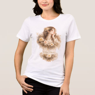 Gyllene Blomning T Shirt