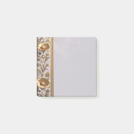 Gyllene blomsterprydnad Post it-lappar Post-it Block