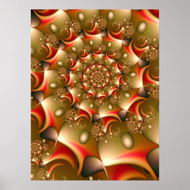 Gyllene bönor spiral poster (Framsidan)