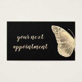 gyllene butterfly-avtalskort visitkort