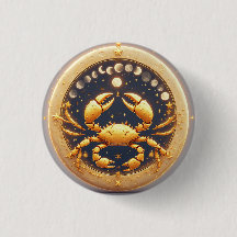 Gyllene Cancer Kosmiska Zodiaken