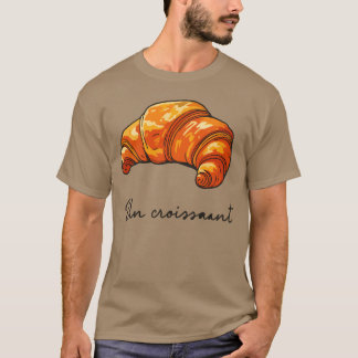 Gyllene croissant-illustration vintage t shirt