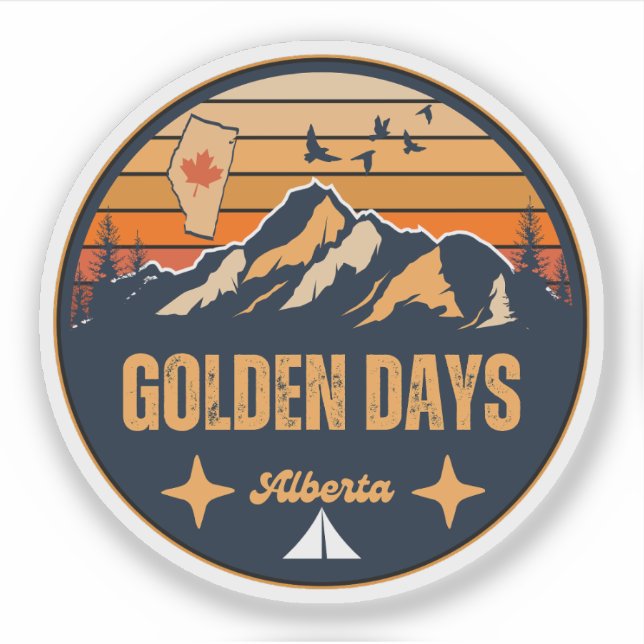 Gyllene dagar, Alberta Klistermärken (Framsida)