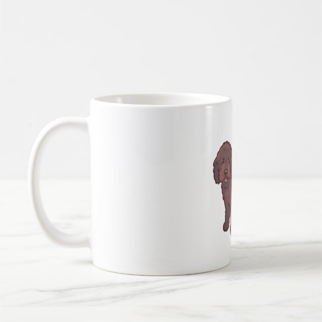 Gyllene doodle hund Magi Kaffemugg (Vänster)