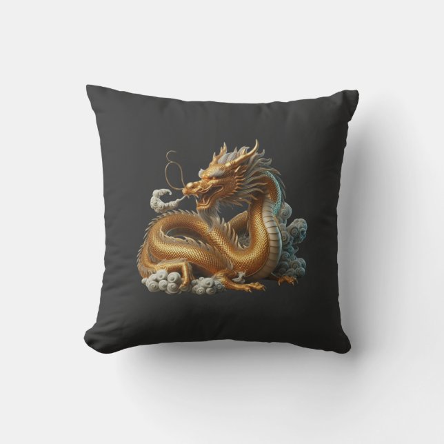 gyllene drake kudde (Framsida)
