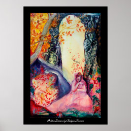 GYLLENE DRÖM / Yoga Meditation Zen Trädgård Poster