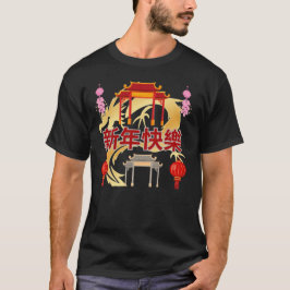 Gyllene dynastins blomstring t shirt