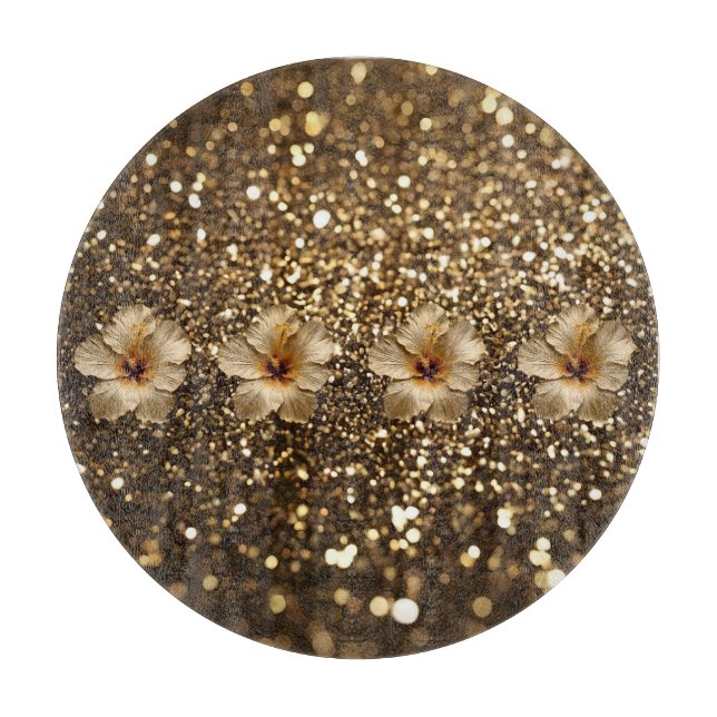 Gyllene Elegans: Guld Hibiskus Glans (Framsidan)