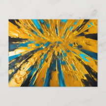 Gyllene Explosion Abstrakt