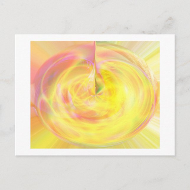 Gyllene Födelse Meddelande Vykort (Framsida)