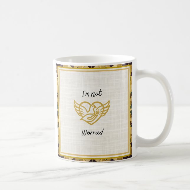 Gyllene Försäkran - Matteus 6:25 Kaffemugg (Höger)