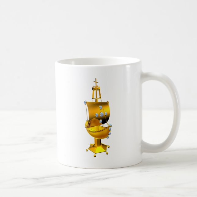 gyllene frakter kaffemugg (Höger)