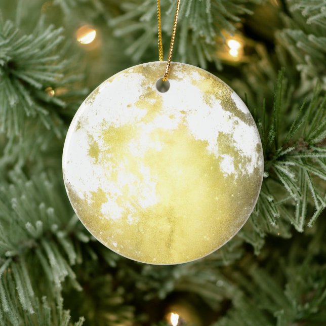 Gyllene Fullmåne Julfirande Julgransprydnad Keramik (Träd)