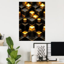 Gyllene Geometrisk Kretsloppsdesign Teknikrum Deko