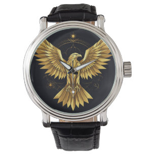 Gyllene Geometrisk Örn Armbandsur