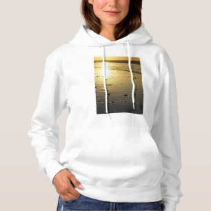 Gyllene Glasartad Sand Hoodie T Shirt