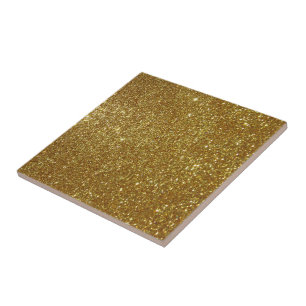 Gyllene Glitter Digitaltryck Kakelplatta