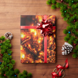 Gyllene gnistrande ljus presentpapper