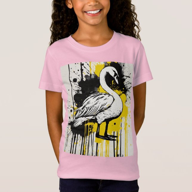 Gyllene Grace i Monokrom T Shirt (Framsida)