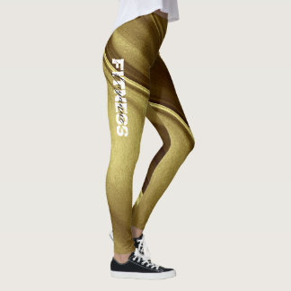 Gyllene Gym Yoga Träning Leggings