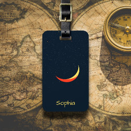 Gyllene halvmåne bagagebricka