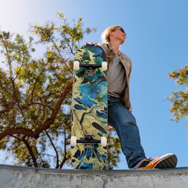 Gyllene hav mini skateboard bräda 18,5 cm (Utomhus 1)