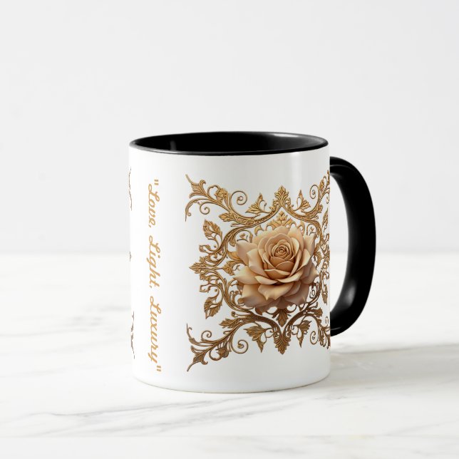 "Gyllene hjärta lyser" Mugg (Framsida höger)