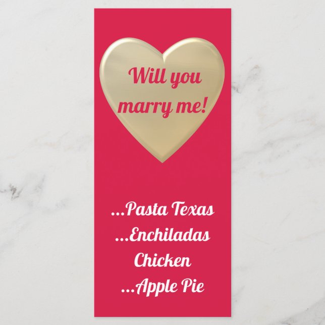 gyllene hjärtan meny (Framsida)