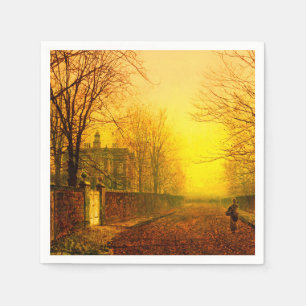 Gyllene Höst John Atkinson Grimshaw Pappersservett