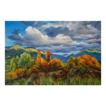 Gyllene hösten i bergen