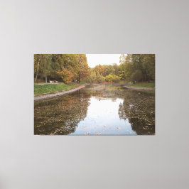 Gyllene höstsjö Edition Canvastryck