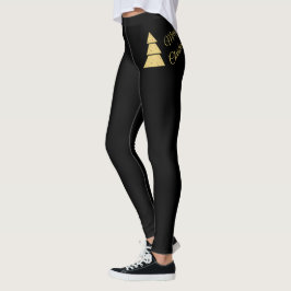 Gyllene julgran  leggings