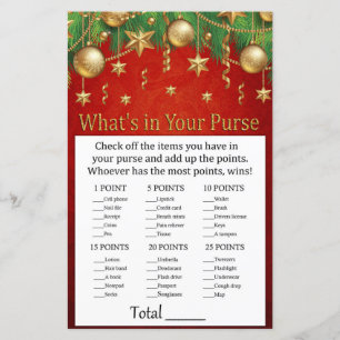 gyllene julleksak What's in your purse spel