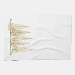 Gyllene julmorgon Tea Kitchen Towel Kökshandduk