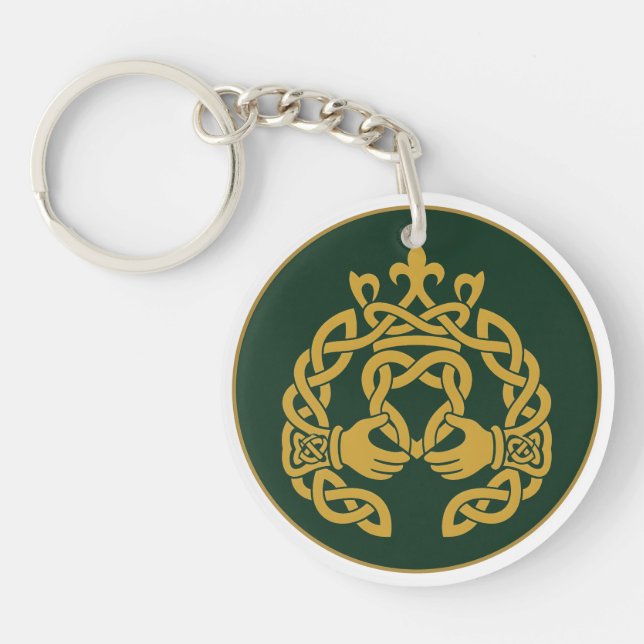 Gyllene Knutarbete Claddagh (Framsidan)