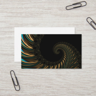 gyllene konstnärliga Spiral Spin, modern konst Visitkort