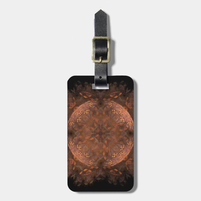 Gyllene Kopparskimmer Bagagebricka (Vertikal Framsida)