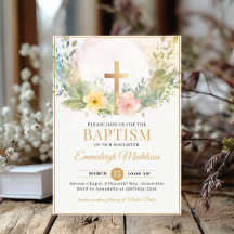 Gyllene Kors Blommor Dop eller Döpelse
