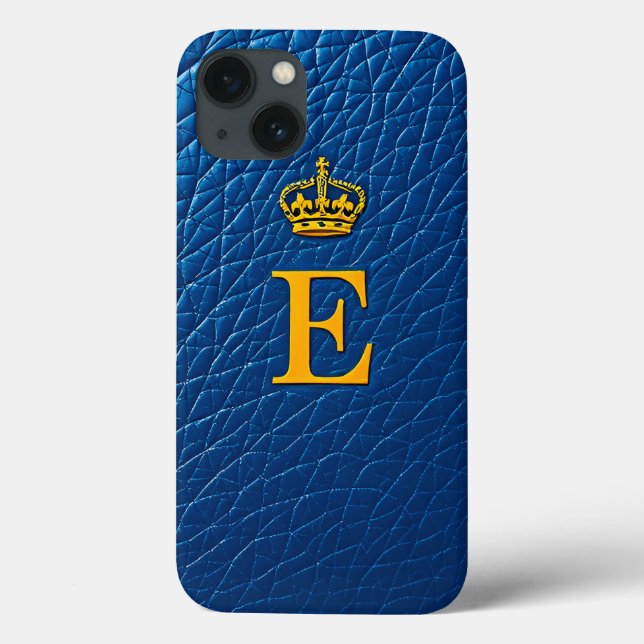 Gyllene krona ovanför stilfull bokstav E (Baksida)