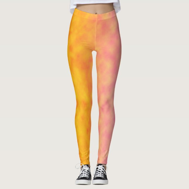 Gyllene Kronblad Mirage Leggings (Framsida)
