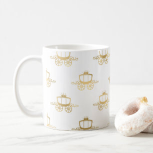 Gyllene Kuskvagnar Askungen Kunglig Prinsessa Magi Kaffemugg