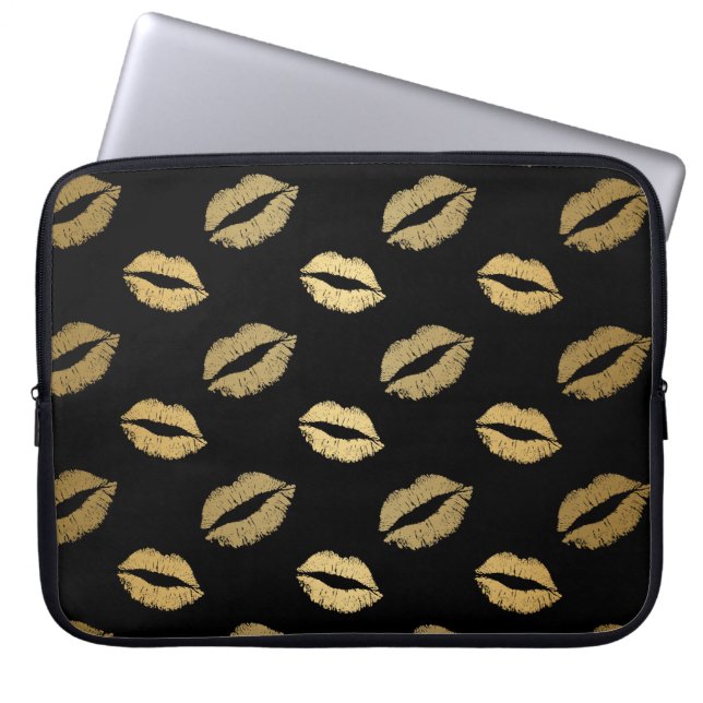 Gyllene kyssar laptop fodral (Framsidan)