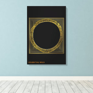 Gyllene lagerblad majestät Modern klassiker Canvas