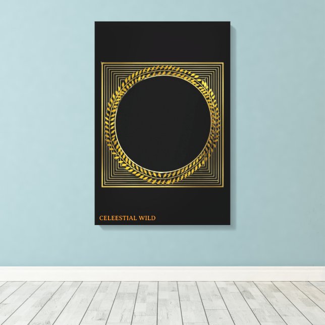 Gyllene lagerblad majestät Modern klassiker Canvas (Insitu (trägolv))