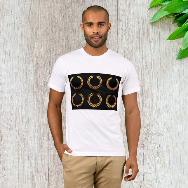 Gyllene lagerkrans herr t-shirt (Skapare uppladdad)