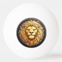 Gyllene Lejon Inom Kosmisk Cirkel