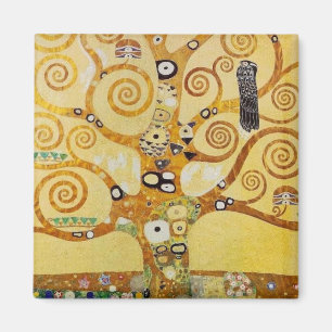 Gyllene Livets Träd Konst – Art Nouveau Klimt Magnet