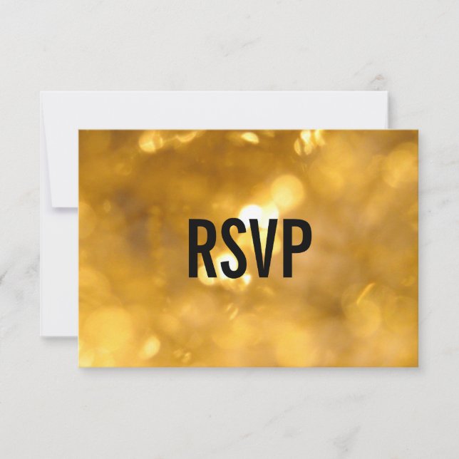 Gyllene Ljus - RSVP-kort OSA Kort (Framsida)